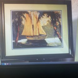 Sailboat Santa Barbara by Frederick Alexander Pawls