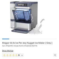 Ice Makers Countertop, 44lbs/Day Nugget Ice Maker with 0.8