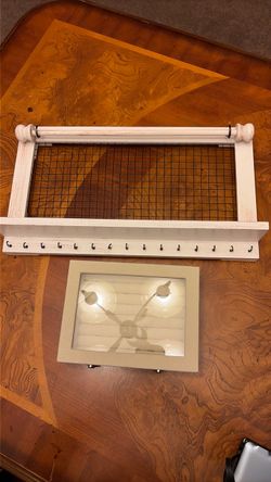 Farmhouse Wood Wall Organizer with Hooks