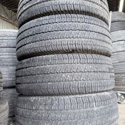 4 USED 255/75/18 Goodyear Wrangler SRA TIRES 