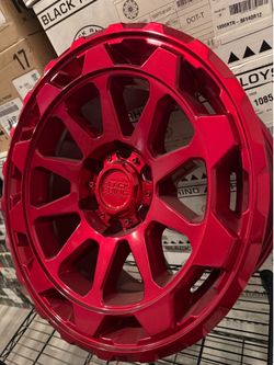 18x9 Rims Red 6x139.7