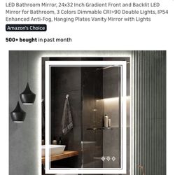 Led Mirror For Bathroom 24x32