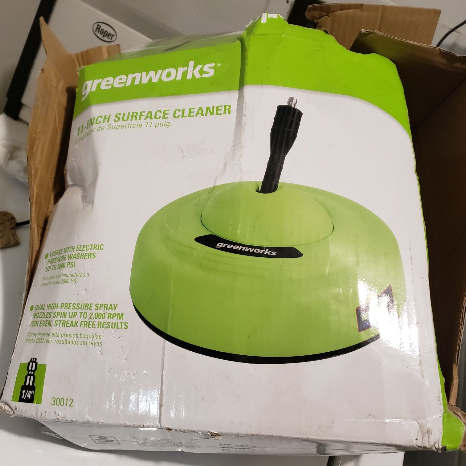 Greenworks surface cleaner