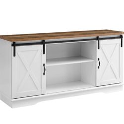 Modern farmhouse TV STAND/CABINET