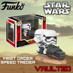 (NEW) Funko POP! Movie Moments Star Wars: Episode 9, Rise of Skywalker #320 First Order Tread Speeder (VAULTED)