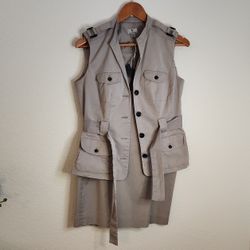 Worthington Skirt And Vest Set Size M 