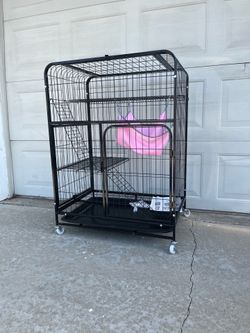 (brand New) Metal Wire Cage, Kennel For Cat, Birds, Bunny