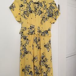 New Ann Taylor yellow floral dress