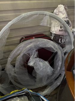 Long circular hanging lights