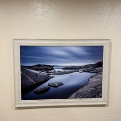 Large Framed Wall Art – Modern Landscape – $40