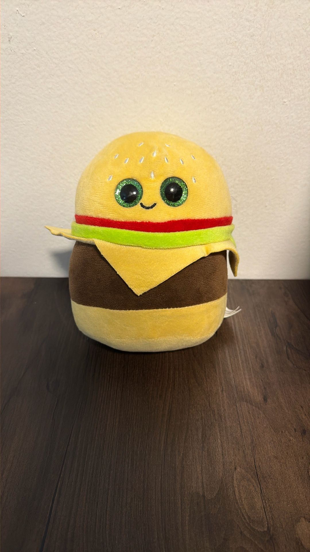 Brand New Ty Beanie Boo “Hamburger” Plush - Cute & Collectible