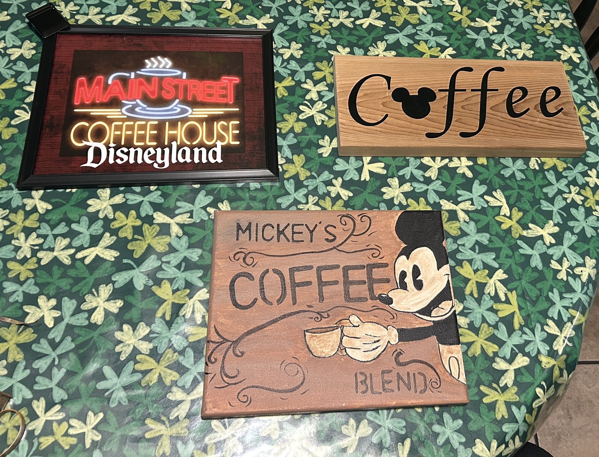 Handmade Disney Coffee Signs