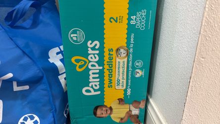 pampers swaddlers size 2      84 count