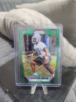 Jarrad Davis rookie green scope silver prizm number 02/99 football card