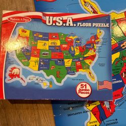 USA Map Floor Puzzle