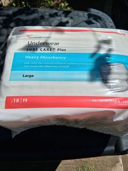 !! Adult Diapers Size large $5.00 A Pack