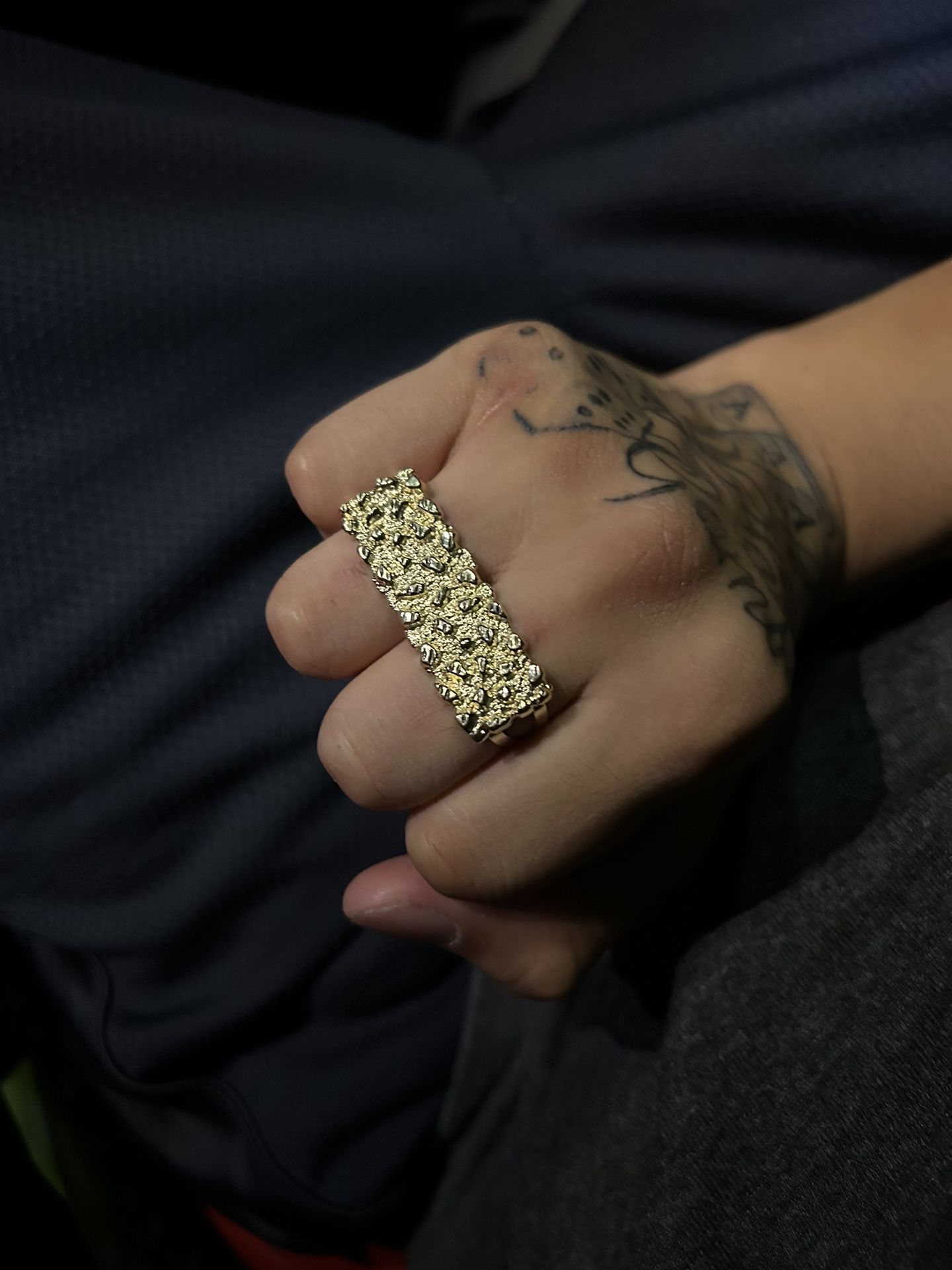 double nugget ring
