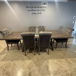 Expandable Dining Room Table With 6 Chairs