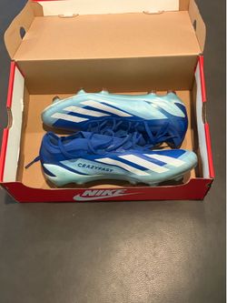 Adidas F50 Crazyfast Elite FG Blue/White Soccer Cleats - Size 8.5 - Lightly Used