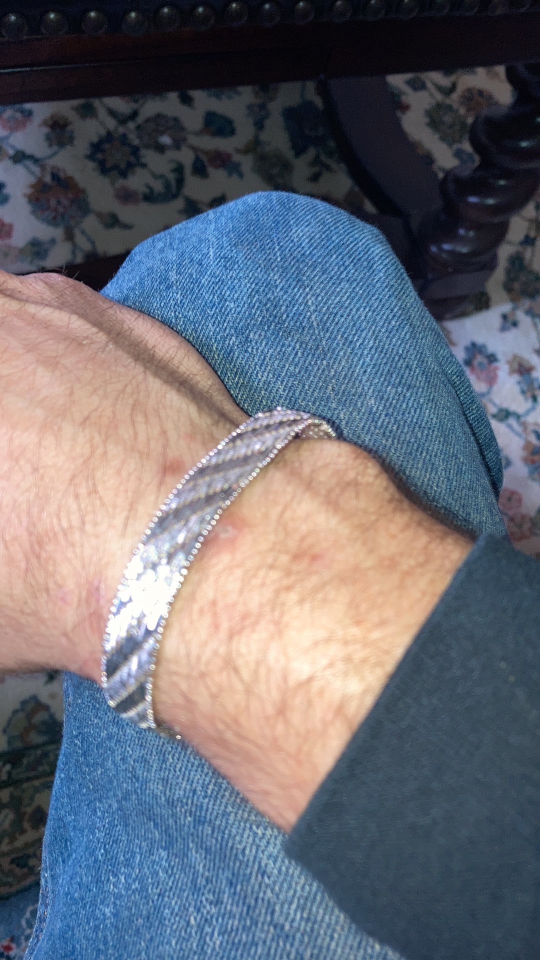 Nice 925 Sterling Silver Mesh Bracelet