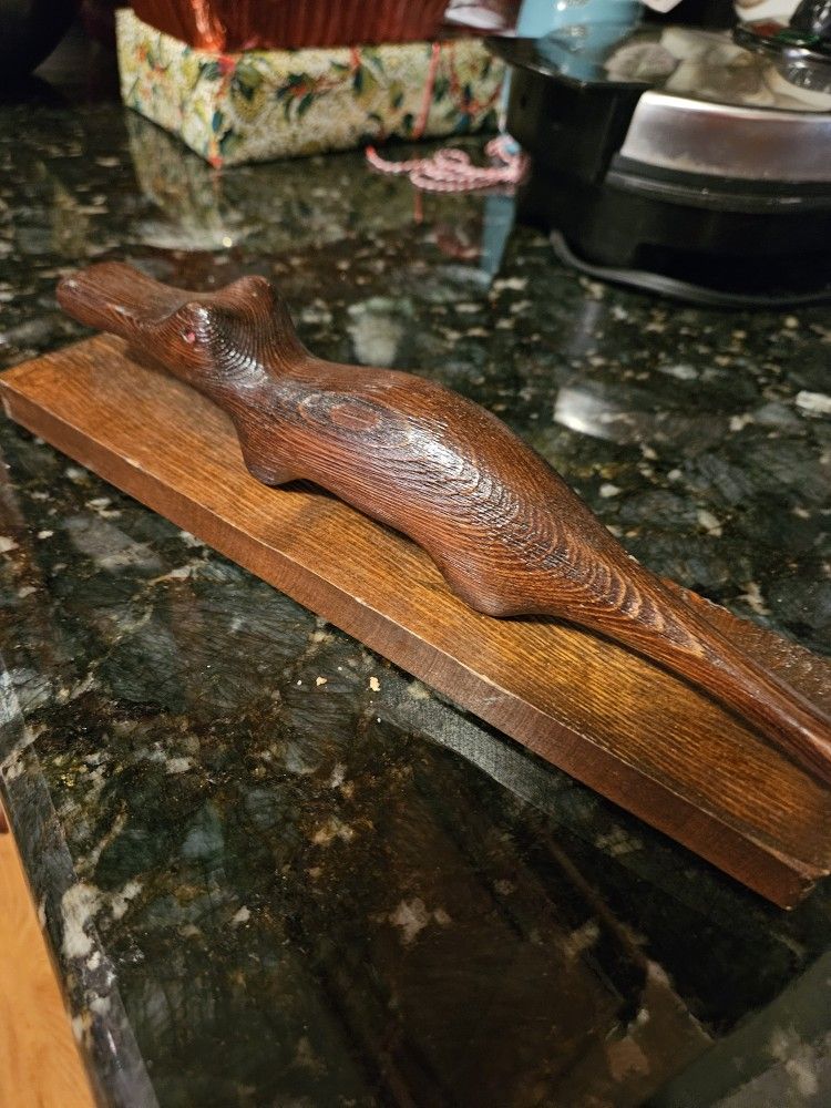 Primative Hand Carved Croc
