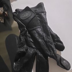 Victory Motorcycles Genuine Leather Riding Gloves - Polaris OEM - Men's XL
