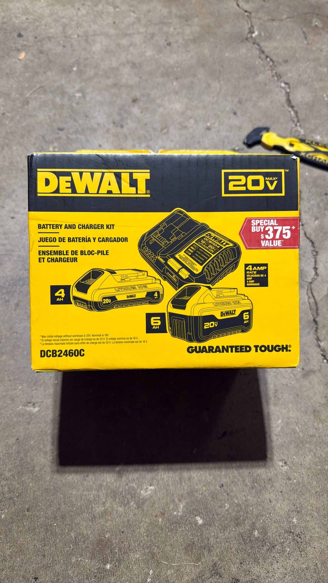 Dewalt battery, and charger kit