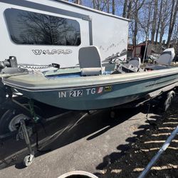 16’ Bomber With  50 HP Johnson Outboard 