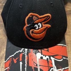 Baltimore Orioles Baseball Hat Youth Kids Cap Smiling Bird Logo Orange Strapback