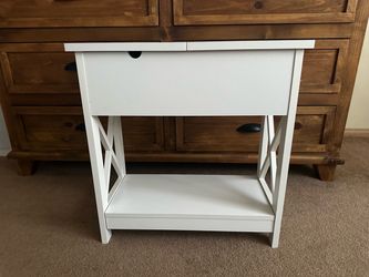 White nightstand/end table for sale