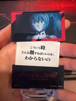 Rei Ayanami Memorial Plate Acrylic Stand Ichibankuji Eva Pilot Evangelion