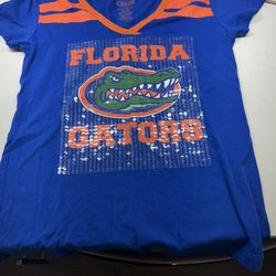 Florida Gator Bling Sequins V Neck
