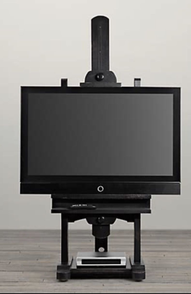 RESTORATION HARDWARE EASEL TV STAND