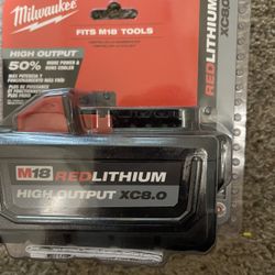 Milwuakee Battery 8 Amp 
