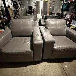 Leather chairs/couches