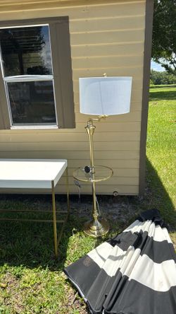 Table with lamp