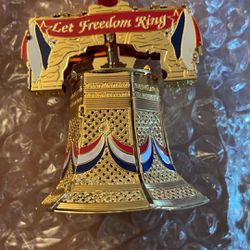 Liberty Bell Danbury Mint American Spirit Collection 23k Gold Plated Ornament