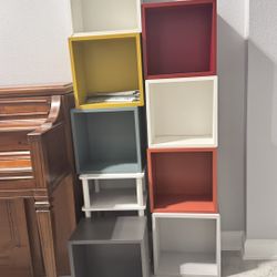 Set of 8 - Colorful Storage Cubes / Shelving Units – Great Condition