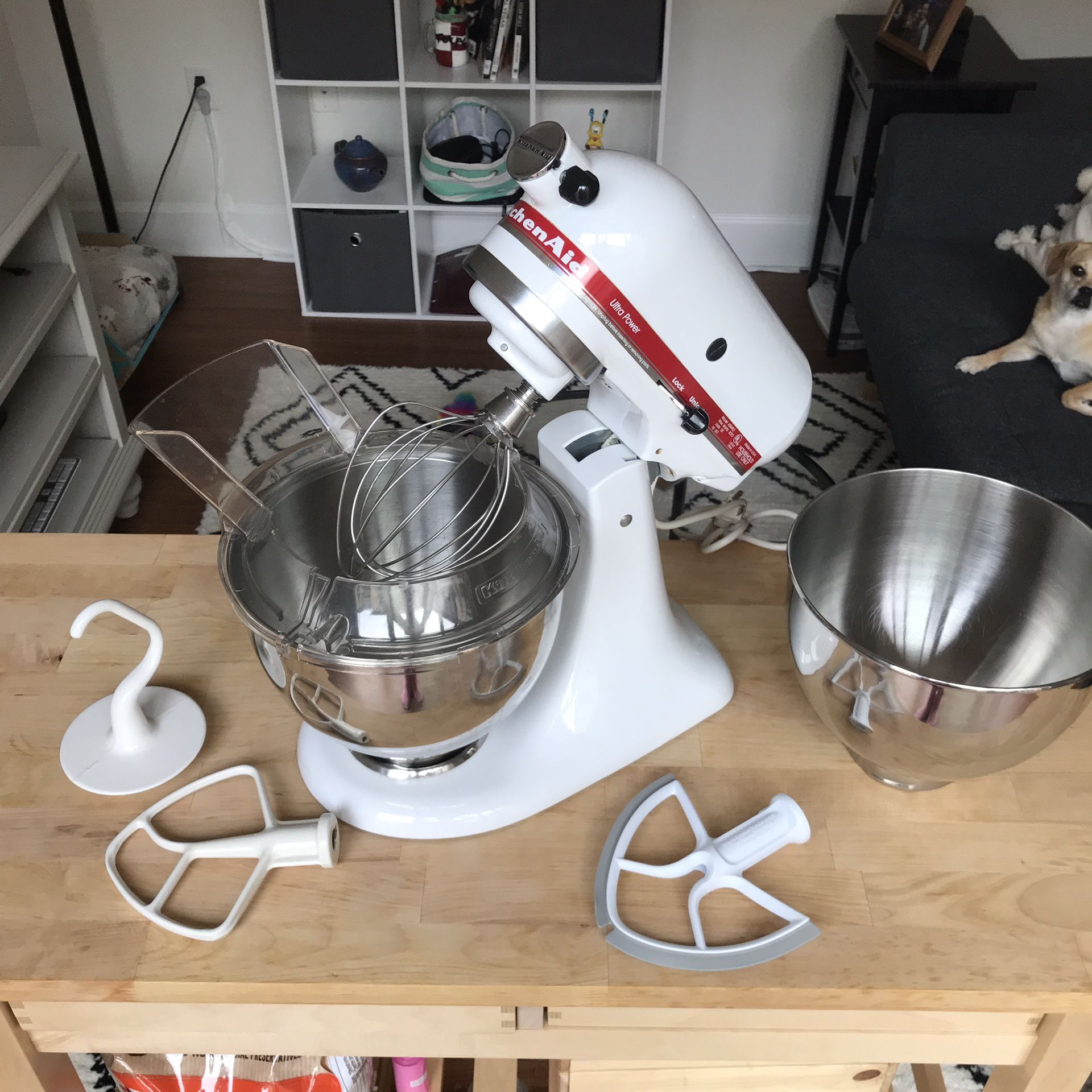 KitchenAid KSM90 300W Ultra Power Stand Mixer w/ 2 Bowls, 4 Attachments, & More