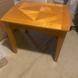 solid wood side table