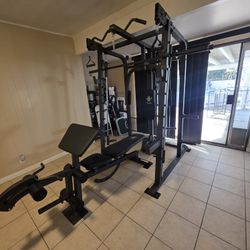 Smith Machine 2001 | Multi-Use Adj Bench | Gym Equipment | Fitness | Squat Rack | Excercise |🔴WEIGHTS AND BARBELL SOLD SEPARATELY 🔴 FREE DELIVERY 🚚