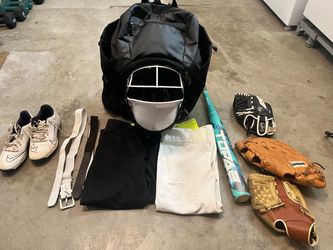 Girls softball gear