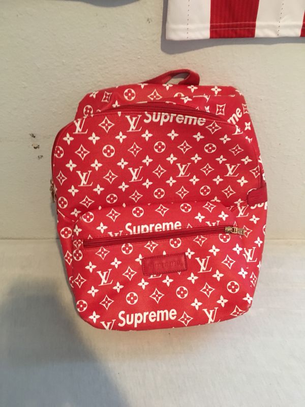 supreme x lv waist bag