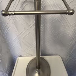 2 Bathroom Shower Organizers & Toilet Paper Holder Satin Nickel ❗️Firm Price❗️