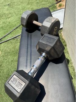 Weights 35 and 25 pound weight
