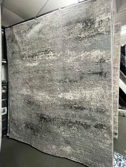 Large Abstract Gray Area Rug