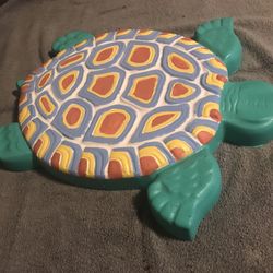 Colorful Concrete Turtle Stepping Stone   Garden Decor New 