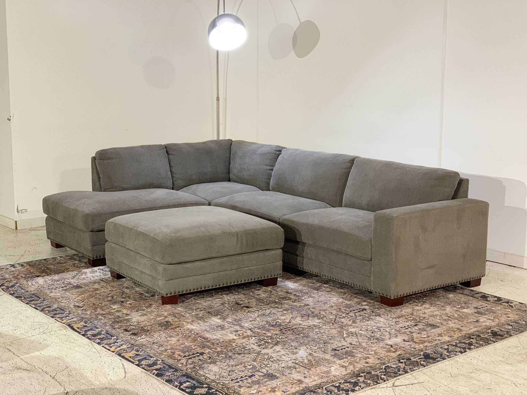 Costco penelope fabric on sale sectional with ottoman