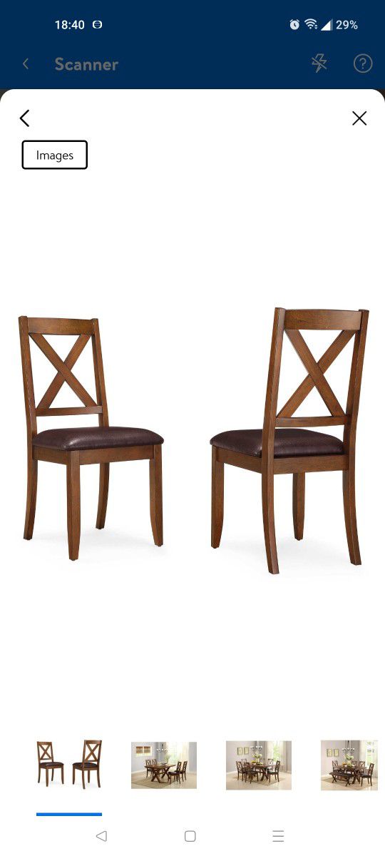 Dinning Chairs Set 2pcs - New
