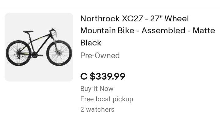 Northrock 27.5in Mountain Bike